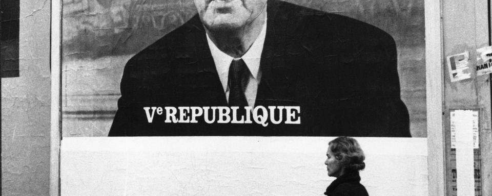 La Ve République a été instaurée par Charles de Gaulle à partir du mois d'octobre 1958. [Keystone - Str]