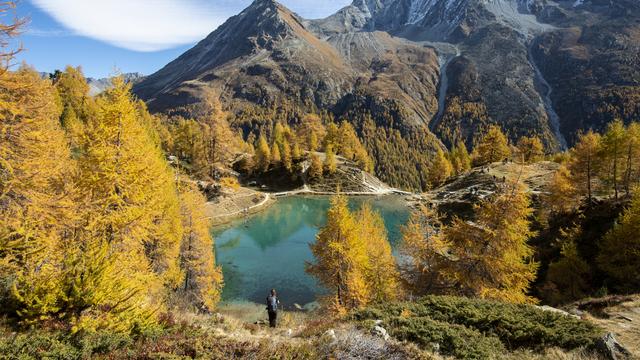 Le lac Bleu près d'Arolla. [KEYSTONE - ANTHONY ANEX]