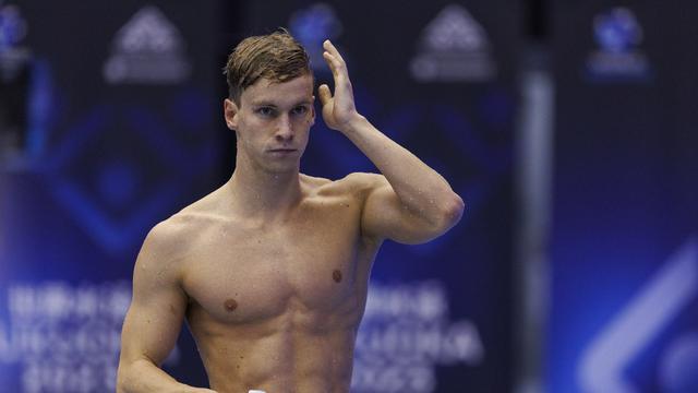 Roman Mityukov avait remporté une médaille de bronze sur 200m dos lors des Championnats du monde de 2023. [KEYSTONE - PATRICK B. KRAEMER]