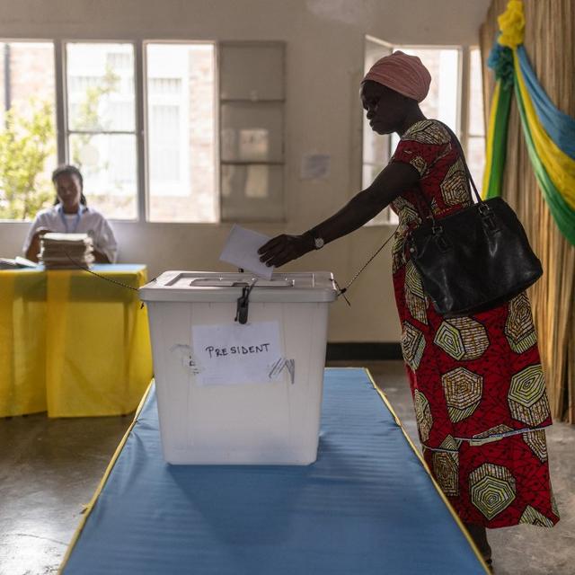 Au Rwanda, Paul Kagame est candidat pour un quatrième mandat. [afp - Guillem Sartorio]