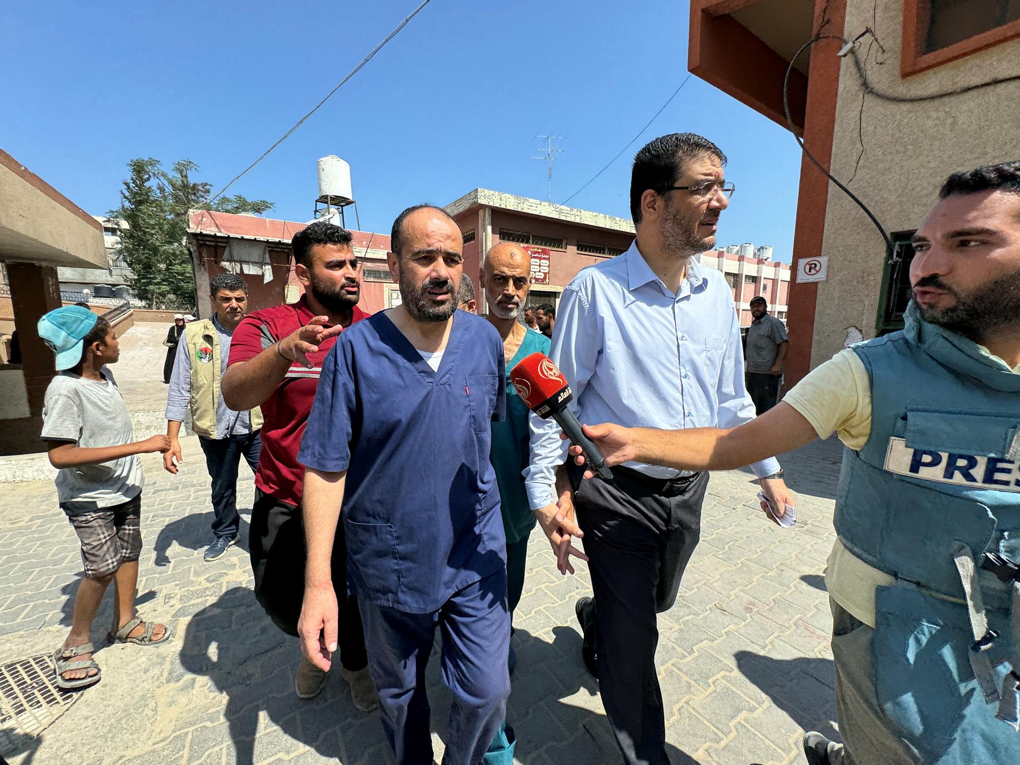 Le directeur de l'hôpital al-Shifa Mohammed Abou Salmiya a été libéré lundi. [REUTERS - Mohammed Salem]