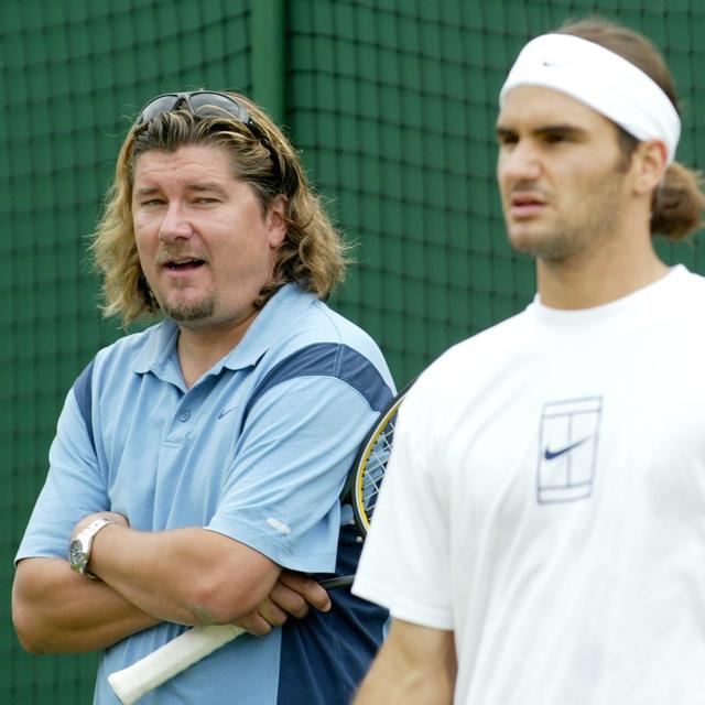 L'entraîneur suédois Peter Lundgran, un des premiers coachs du tennisman Roger Federer. [Keystone/EPA Photo/EPA - Gerry Penny]