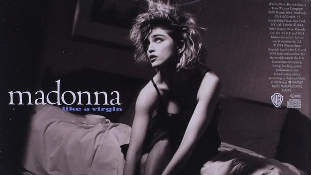 Couverture de l'album "Like a Virgin" de Madonna.