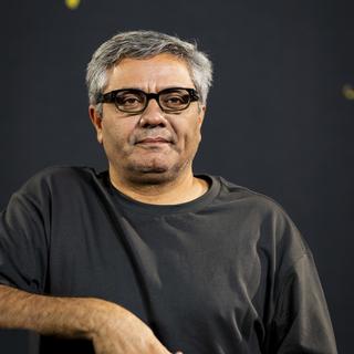 Le réalisateur Iranien Mohammad Rasoulof au 77e festival du film de Locarno, le dimanche 11 août 2024. [KEYSTONE - JEAN-CHRISTOPHE BOTT]