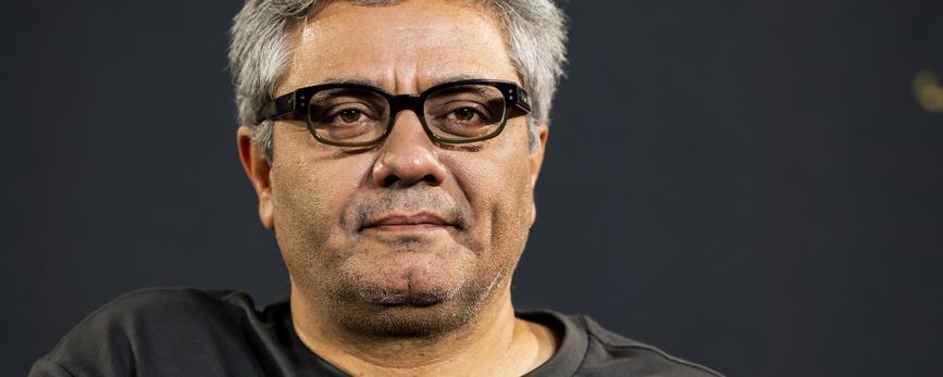 Le réalisateur Iranien Mohammad Rasoulof au 77e festival du film de Locarno, le dimanche 11 août 2024. [KEYSTONE - JEAN-CHRISTOPHE BOTT]