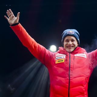 Le skieur suisse Marco Odermatt est donné favori de la descente de Super G à Wengen. [Keystone - Jean-Christophe Bot]