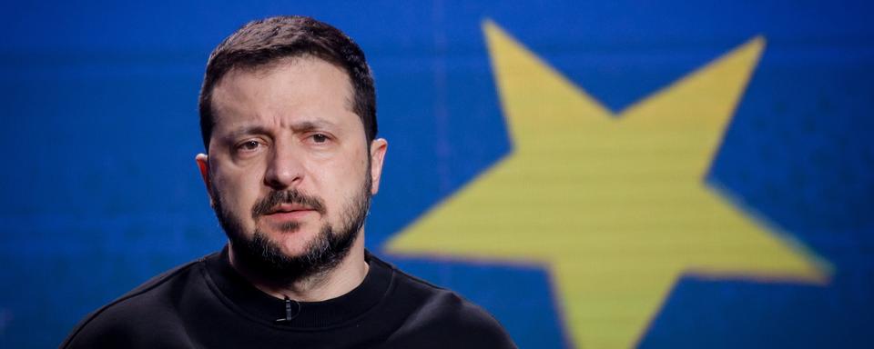 Berne se préparerait à accueillir Volodymyr Zelensky la semaine prochaine. [Keystone - Sergey Dolzhenko]