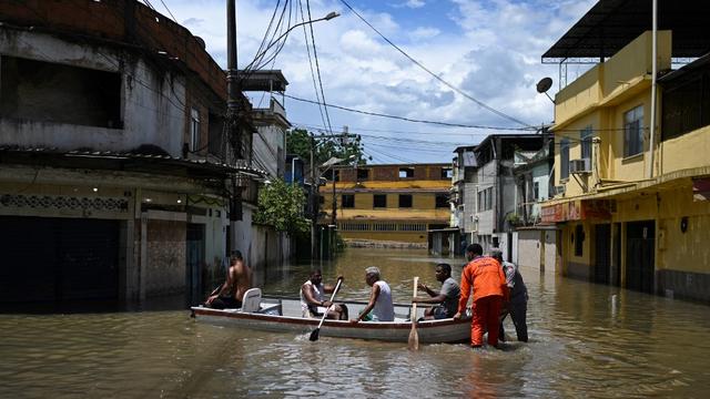 Au Brésil, des inondations dans la région de Rio de Janeiro font au moins 12 morts. [AFP - Mauro Pimentel]