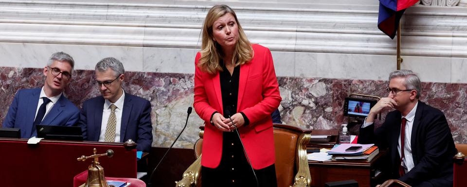 La macroniste Yaël Braun-Pivet a été réélue à la tête de l'Assemblée nationale. [REUTERS - Gonzalo Fuentes]