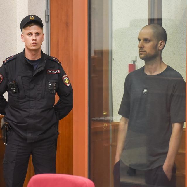 Le journaliste américain du Wall Street Journal Evan Gershkovich a été condamné à 16 ans de prison en Russie. [Keystone - Stringer - EPA]