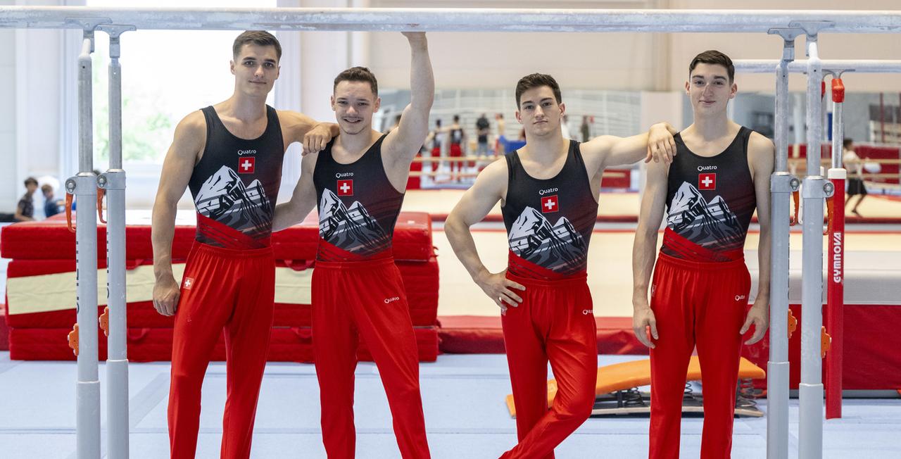 Les jeunes gymnastes suisses vont vivre à Paris leurs premiers JO. [KEYSTONE - URS FLUEELER]