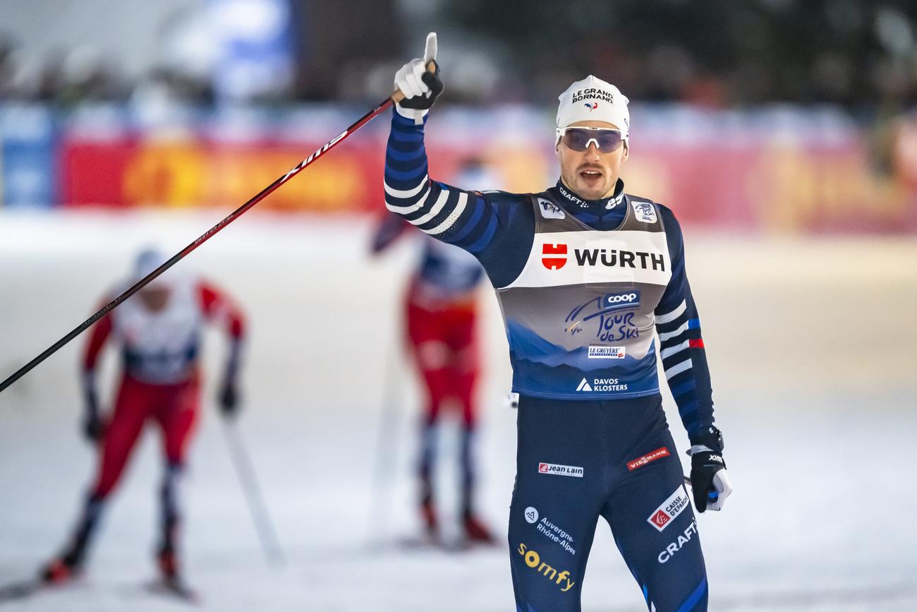 Lucas Chanavat a dominé tous adversaires à Davos. [Gian Ehrenzeller]