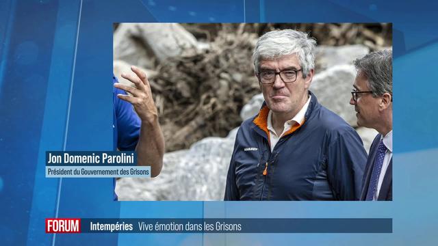 Vive émotion dans les Grisons suites aux intempéries: interview de Jon Domenic Parolini