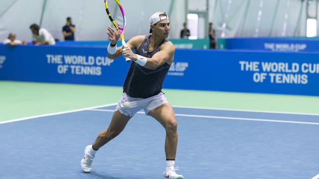 Rafael Nadal dispute cette semaine à Malaga ses derniers échanges. [KEYSTONE - CARLOS DIAZ]