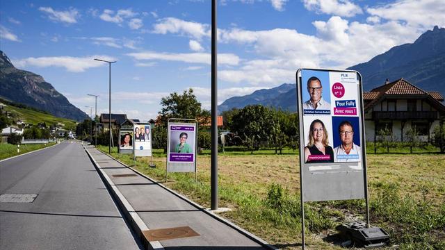 Les élections communales du 13 octobre 2024 en Valais. [Keystone]