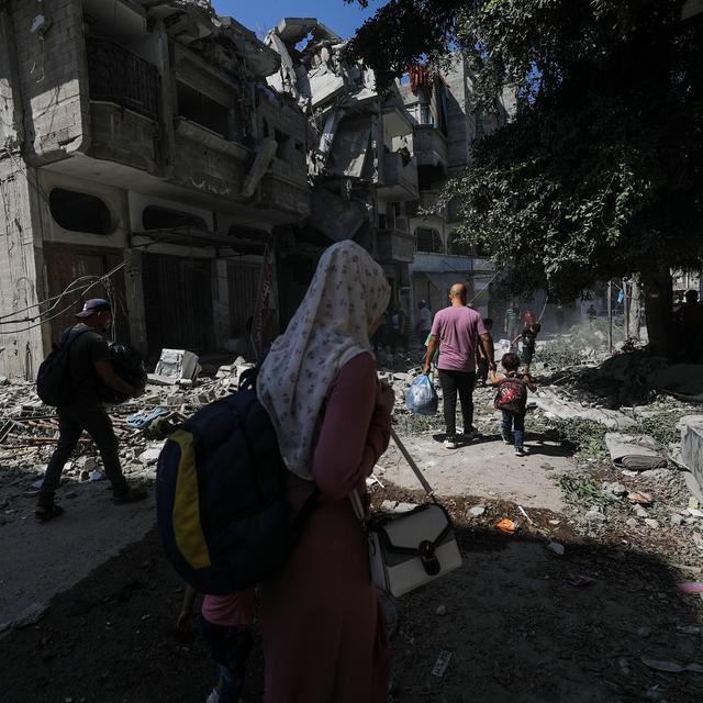 Le journaliste palestinien Rami Abou Jamous a reçu le Prix Bayeux du correspondant de guerre 2024 pour son travail. [Keystone/EPA - Mohammed Saber]