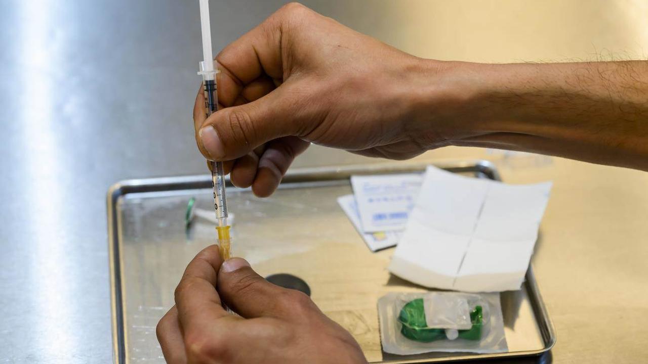 Le futur local d'injection de la Riponne destiné aux personnes toxicomanes ouvrira début mai. [Keystone]