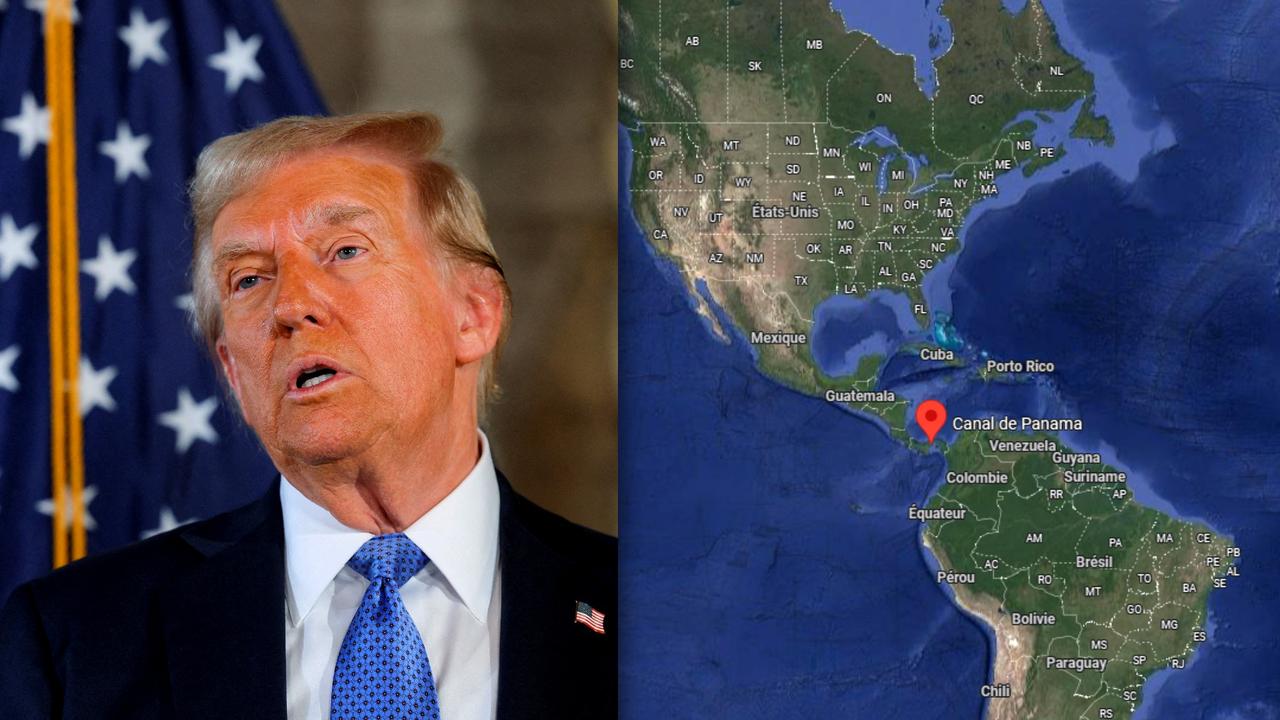 Donald Trump s'en est pris samedi aux droits de passage selon lui "ridicules" auxquels sont astreints les navires américains empruntant le canal de Panama. [reuters/google map - Brian Snyder]