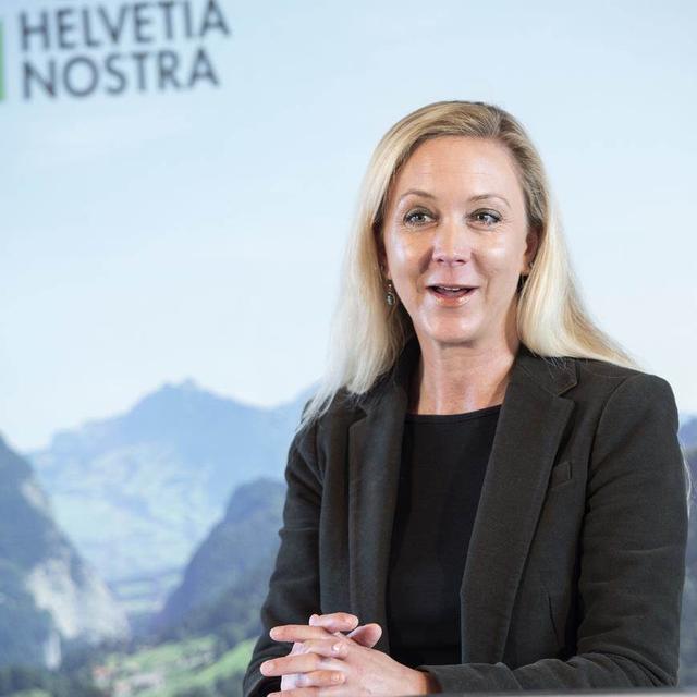 Vera Weber, présidente de la Fondation Franz Weber et d'Helvetia Nostra. [Keystone]