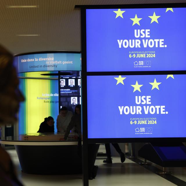 Les partis politiques français font campagne pour obtenir des sièges au Parlement européen. [Keystone/AP Photo - Jean-Francois Badias]