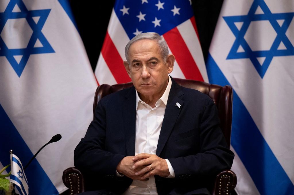 Benjamin Netanyahu dit que le plan sur la fin de la guerre inclut la "destruction" du Hamas. [AFP - BRENDAN SMIALOWSKI]