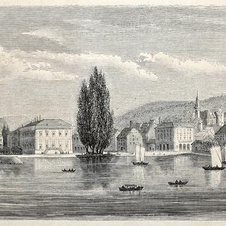 Lac de Neuchatel en 1857 [Depositphotos - Marzonlino]