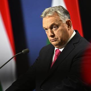 Viktor Orban est au coeur du sommet européen sur le budget et l'aide à l'Ukraine. [Keystone]