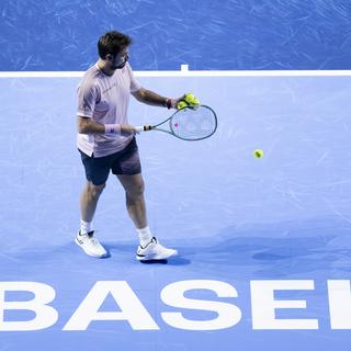 Le joueur de tennis Stan Wawrinka à Bâle. [Keystone - EPA/Georgios Kefalas]