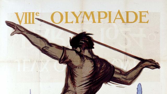 L'affiche officielle des Jeux olympiques de Paris en 1924. [AFP - Roger-Viollat]