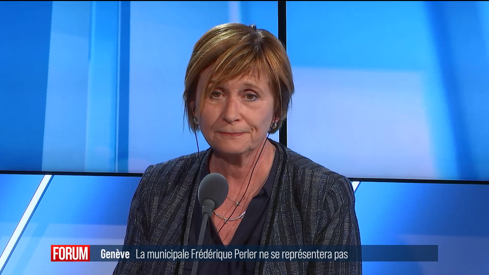 Frédérique Perler a annoncé sa décision vendredi soir dans Forum, sur les ondes de La Première. [RTS]