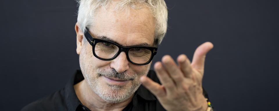 Le réalisateur mexicain Alfonso Cuarón au 77e festival du film de Locarno, le dimanche 11 août 2024. [KEYSTONE - JEAN-CHRISTOPHE BOTT]