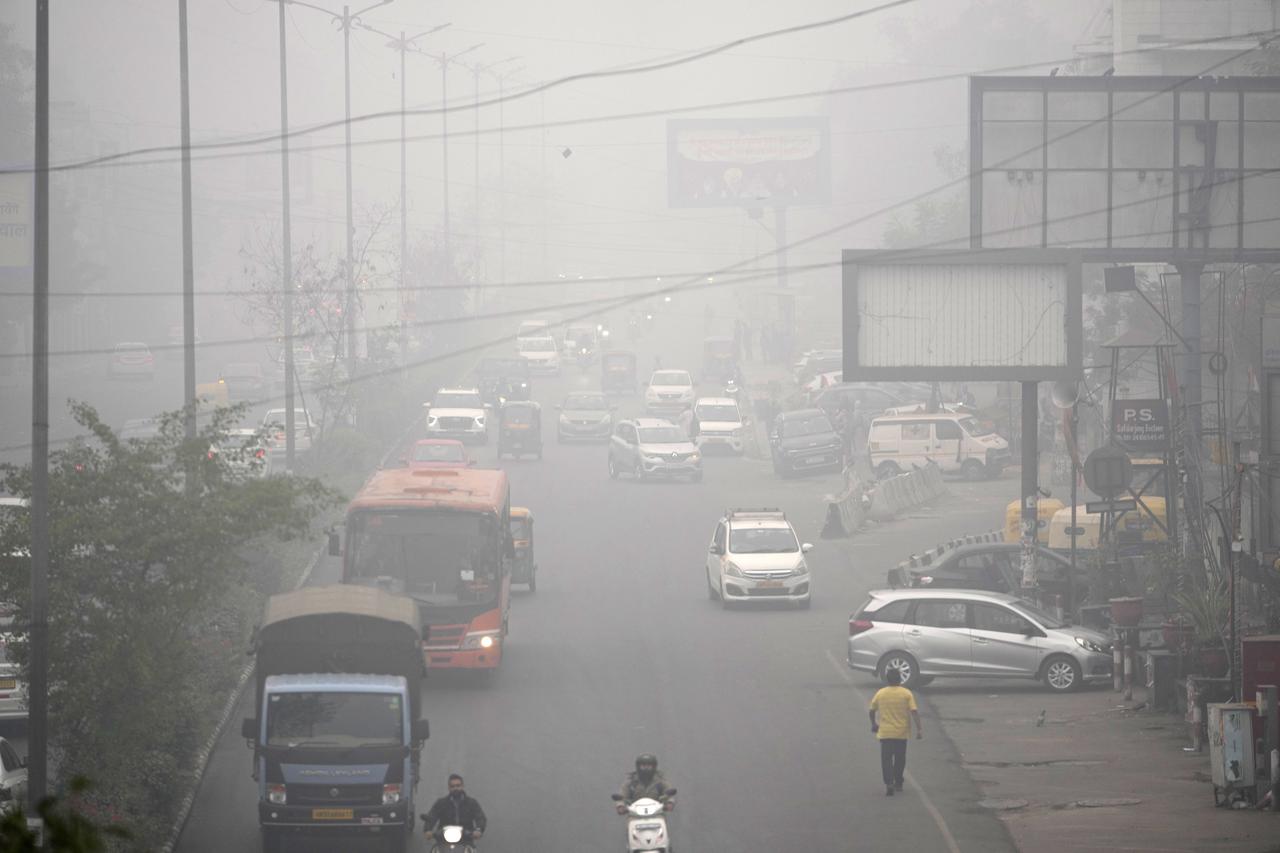 La pollution de l'air monte en flèche à New Delhi. [KEYSTONE - MANISH SWARUP]