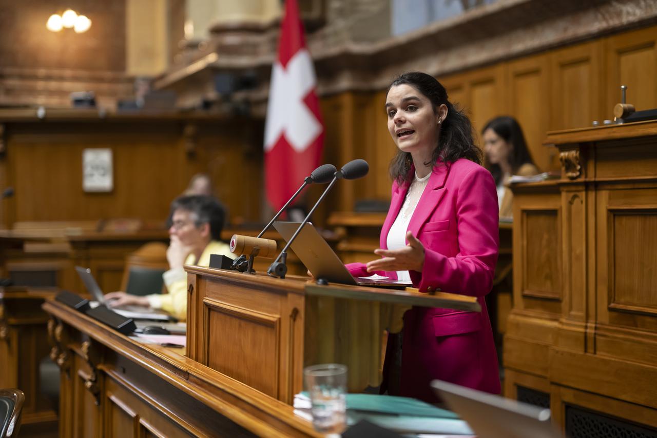 Pour la conseillère nationale socialiste Estelle Revaz, la Suisse a pris du retard dans le domaine de l'intelligence artificielle. [KEYSTONE - ANTHONY ANEX]