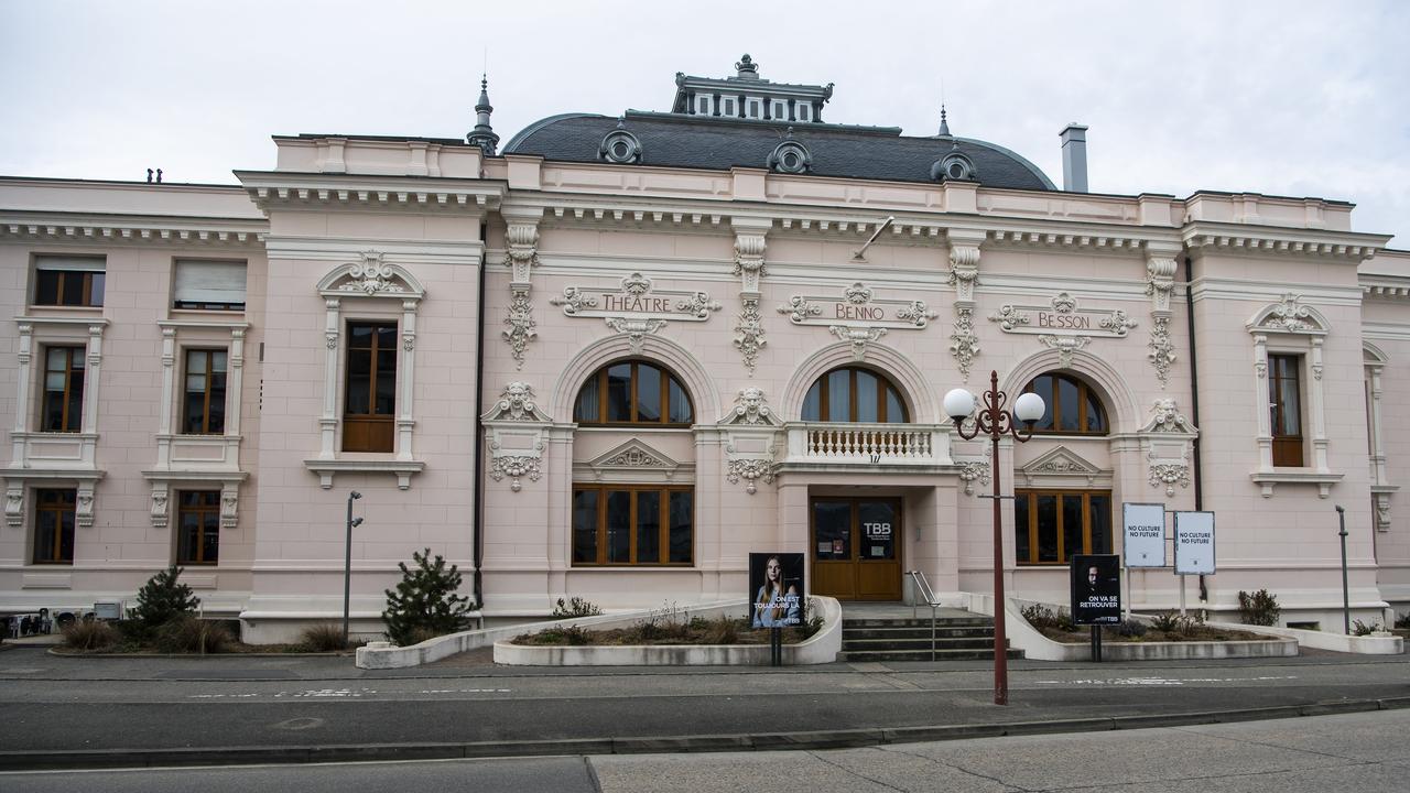 Le théâtre Benno Besson d'Yverdon-les-Bains. [Keystone - Jean-Christophe Bott]