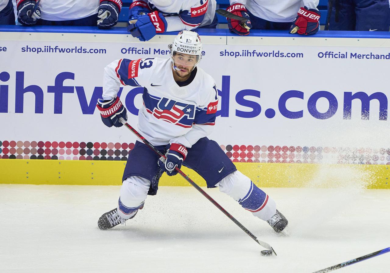 Johnny Gaudreau avait disputé le dernier Mondial à Prague et Ostrava avec les Etats-Unis. [ActionPictures - IMAGO]