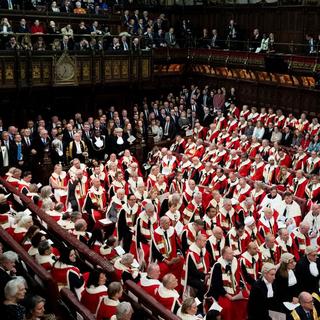 La chambre haute du Parlement britannique, ou House of Lords, ne pourra désormais plus attribuer des postes héréditairement. [Keystone/Pool Photo via AP - Aaron Chown]