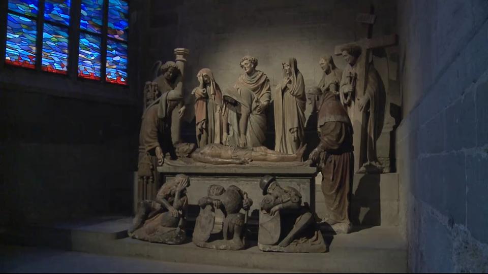 La chapelle du Saint-Sépulcre de la cathédrale de Fribourg [RTS]