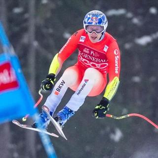 Marco Odermatt a pris la 3e place en Norvège. [Keystone]
