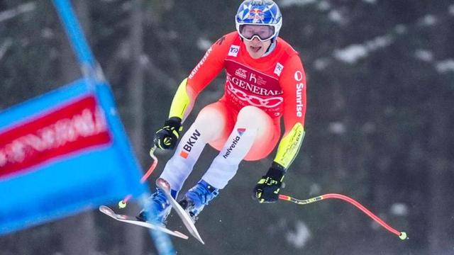 Marco Odermatt a pris la 3e place en Norvège. [Keystone]