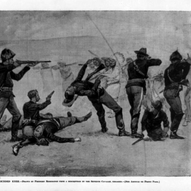 Le massacre des indiens. [AFP - nn Ronan Picture Library / Photo12]