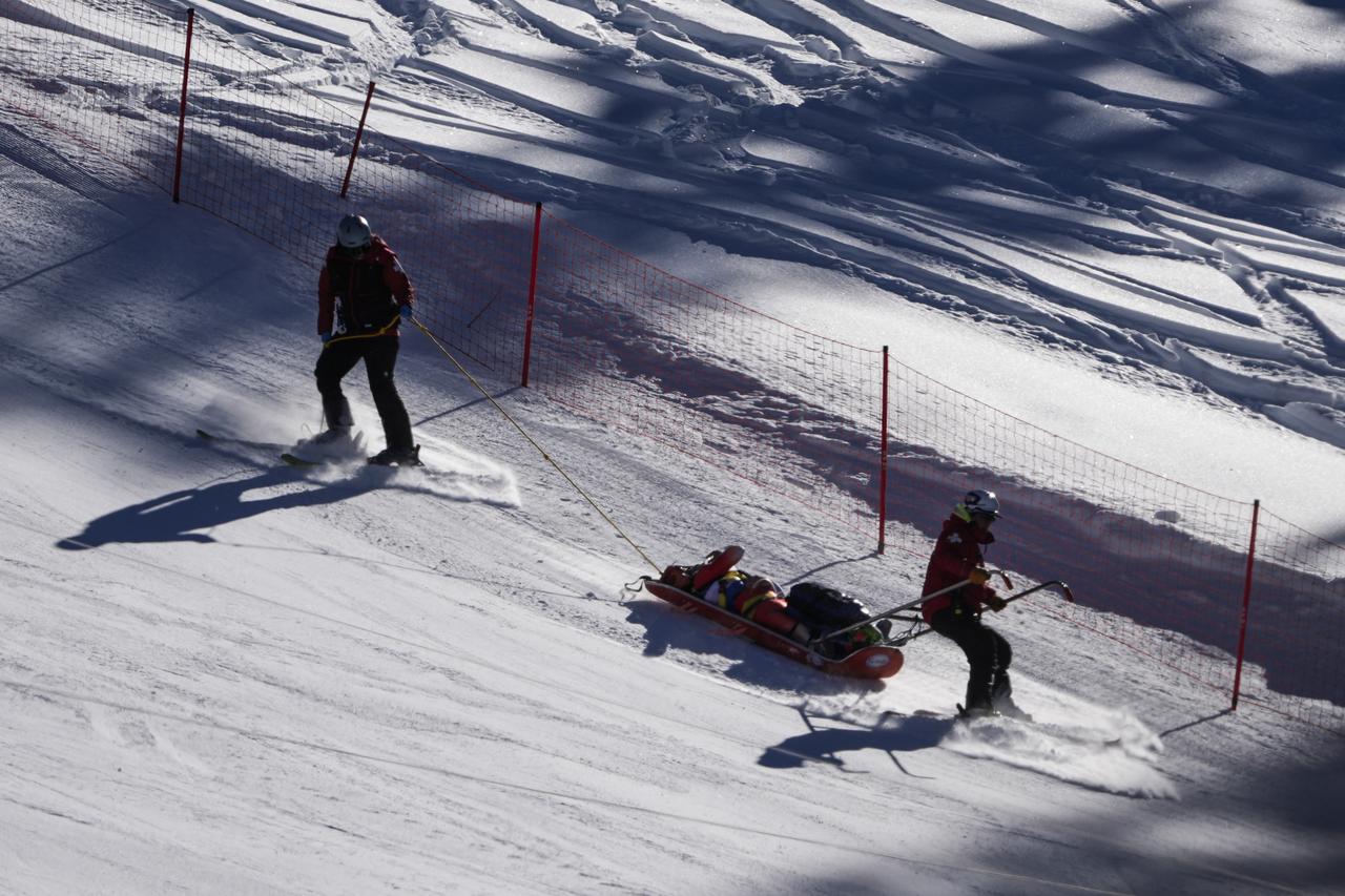 Arnaud Boisset avait lourdement lors de la descente de Beaver Creek. [KEYSTONE - JOHN LOCHER]