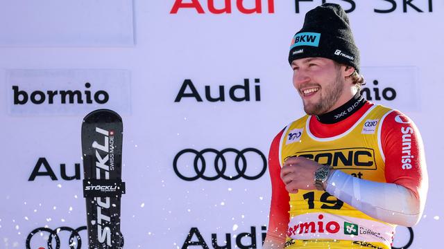 Alexis Monney a brillé de mille feux à Bormio. [Solero/Bisi - Keystone]