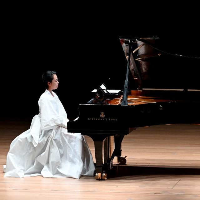 Maki Namekawa, pianiste. [AFP - Dave Kotinsky / Getty Images]