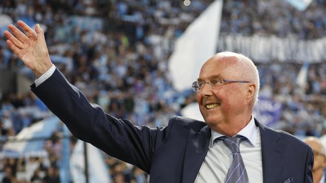 Sven-Göran Eriksson a remporté deux coupes d'Europe durant sa carrière. [KEYSTONE - FABIO FRUSTACI]