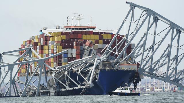 Le porte-conteneurs MV Dali avait passé deux inspections en 2023, selon les autorités portuaires de Singapour (image d'illustration). [AP Photo, Keystone - Steve Helber]