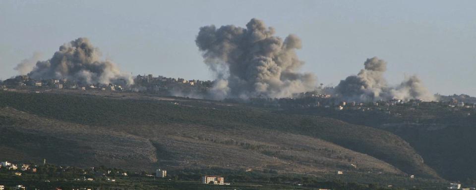 Des bombardements dans la région de Tyr, dans le sud du Liban, le 4 octobre 2024.