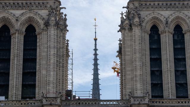 La flèche cathédrale Notre Dame de Paris. [AFP - Riccardo Milani / Hans Lucas]