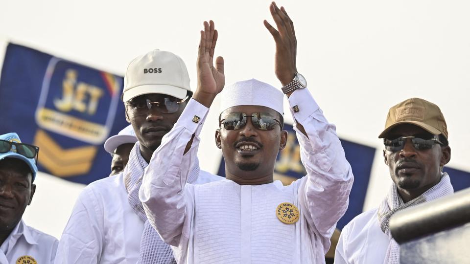 Le général Mahamat Idriss Déby Itno a remporté le 1er tour de l'élection présidentielle au Tchad. [AFP - ISSOUF SANOGO]