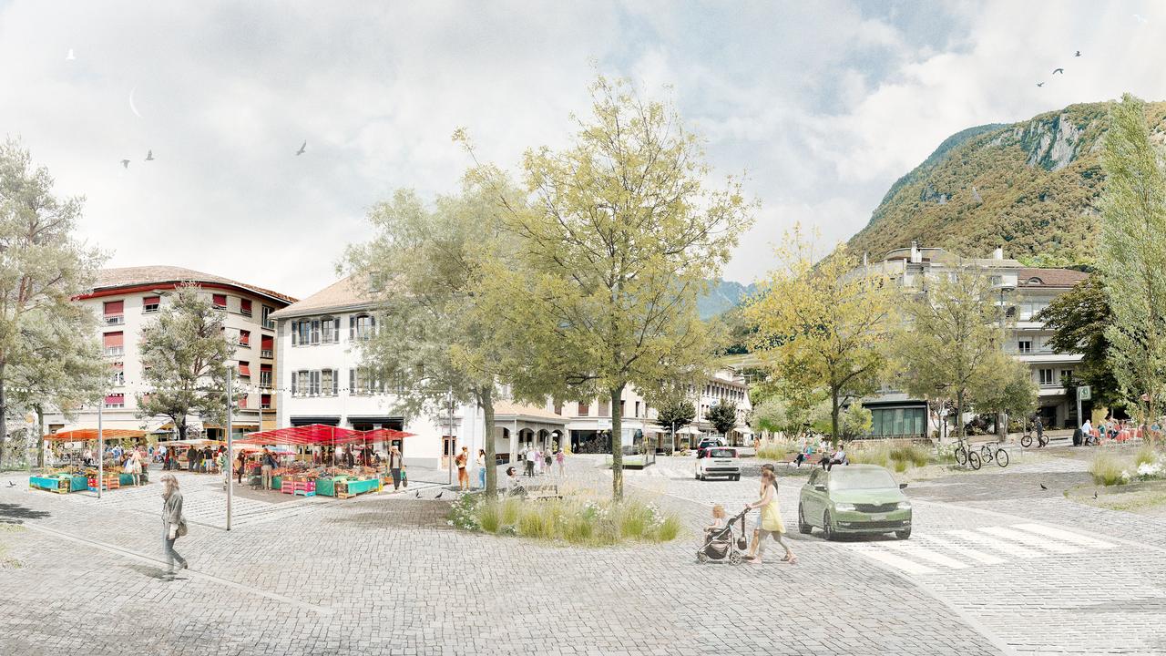 Le projet de nouvelle place du Marché à Aigle.jpg [DR - Marek Pasche/PleineTerre]