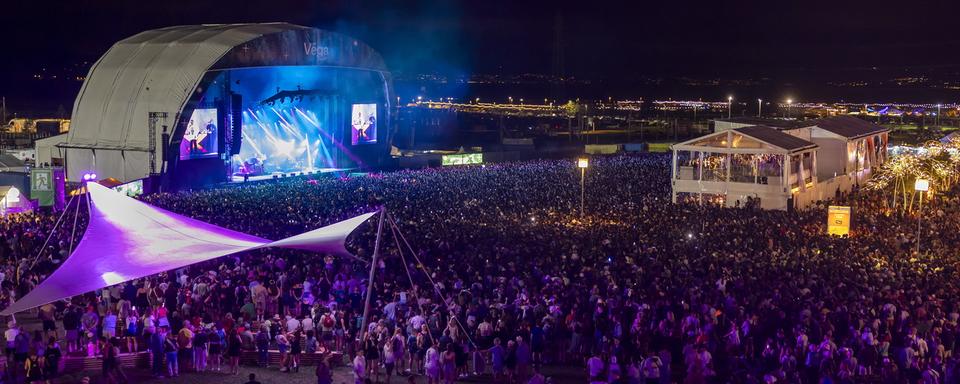 La scène Véga du Paléo Festival lors du concert de Sean Paul, le 23 juillet 2024. [Keystone - Salvatore di Nolfi]